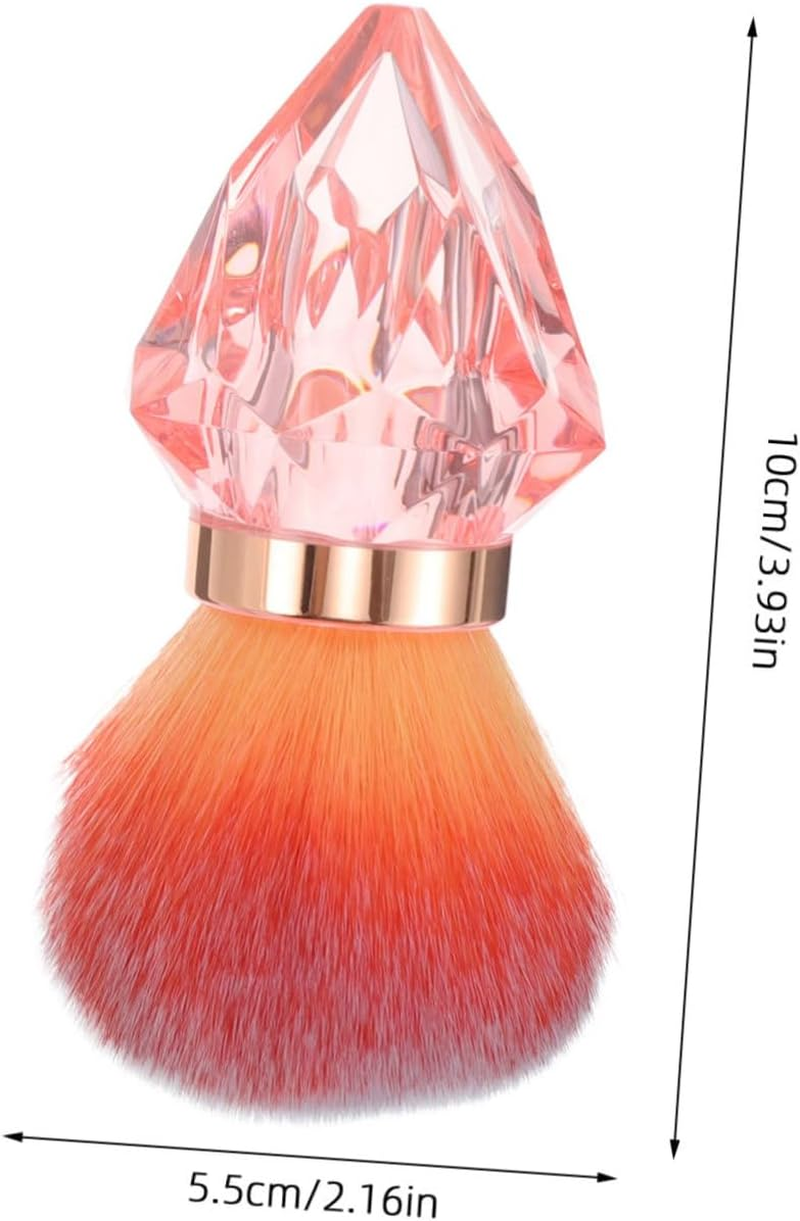 Minkissy Nail Dust Brush Soft Bristles for Nail Art Removal Makeup Powder Applicator image number 1