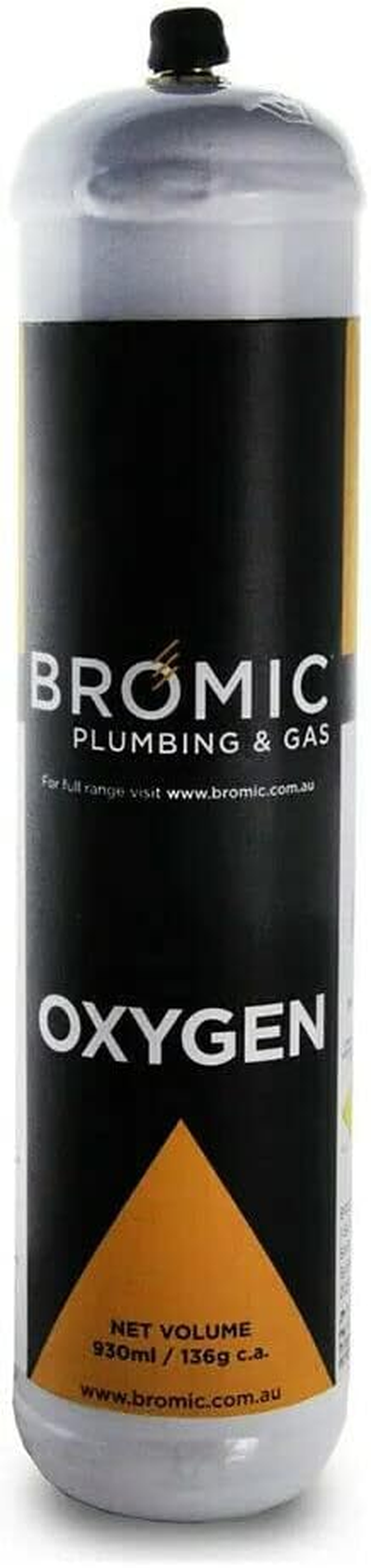 BROMIC 1L Oxygen Oxy Gas Bottle Cylinder Welding Fuel Disposable Oxyset 1811320 (1 X Cylinder) image number 1