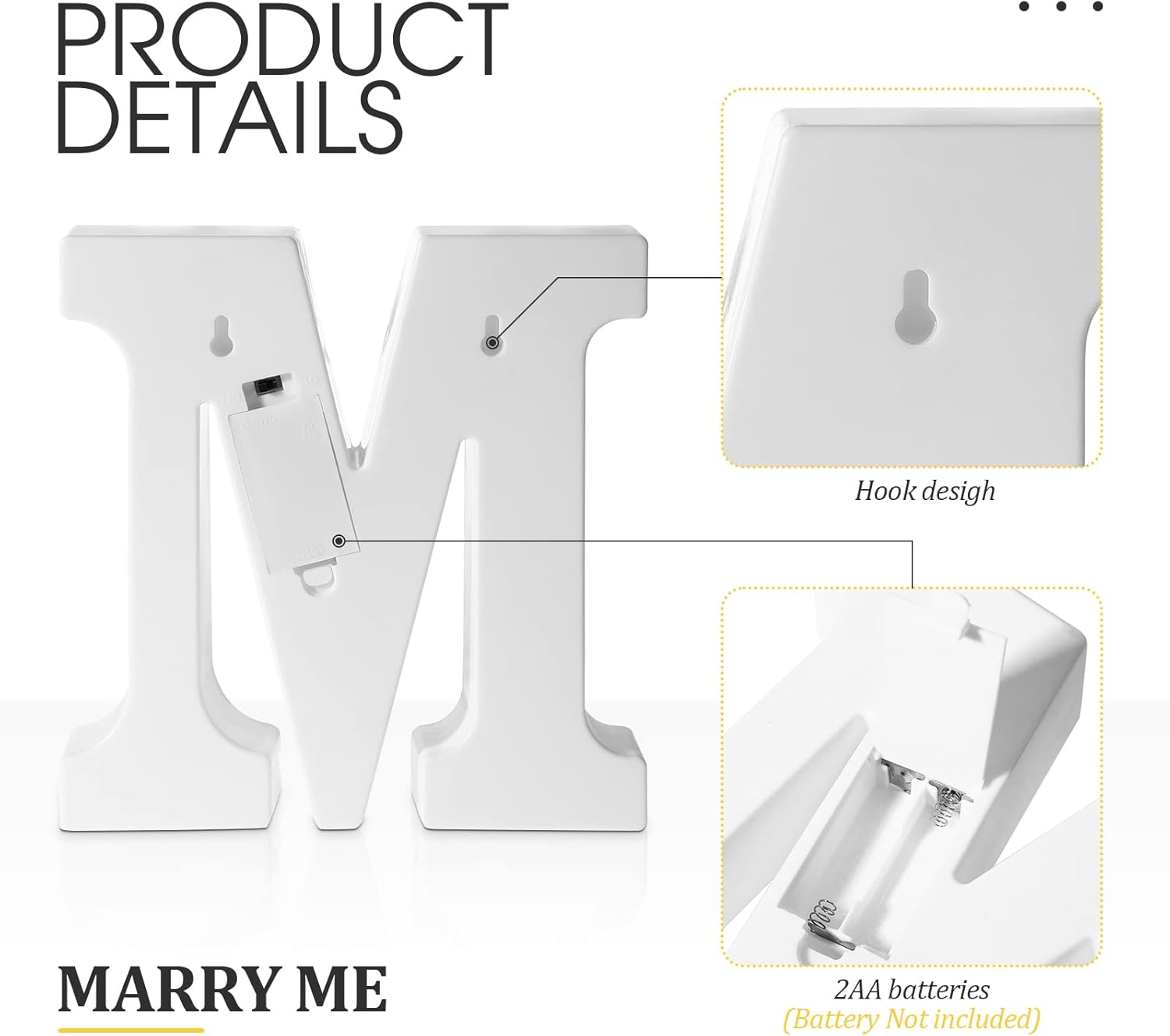 Hortsun Marry Me Light up Letters Proposal Decorations Will You Marry Me Sign Rose Petals 24 LED Candles Romantic Night Light for Proposal Engagement Wedding Outdoor(Red) image number 6