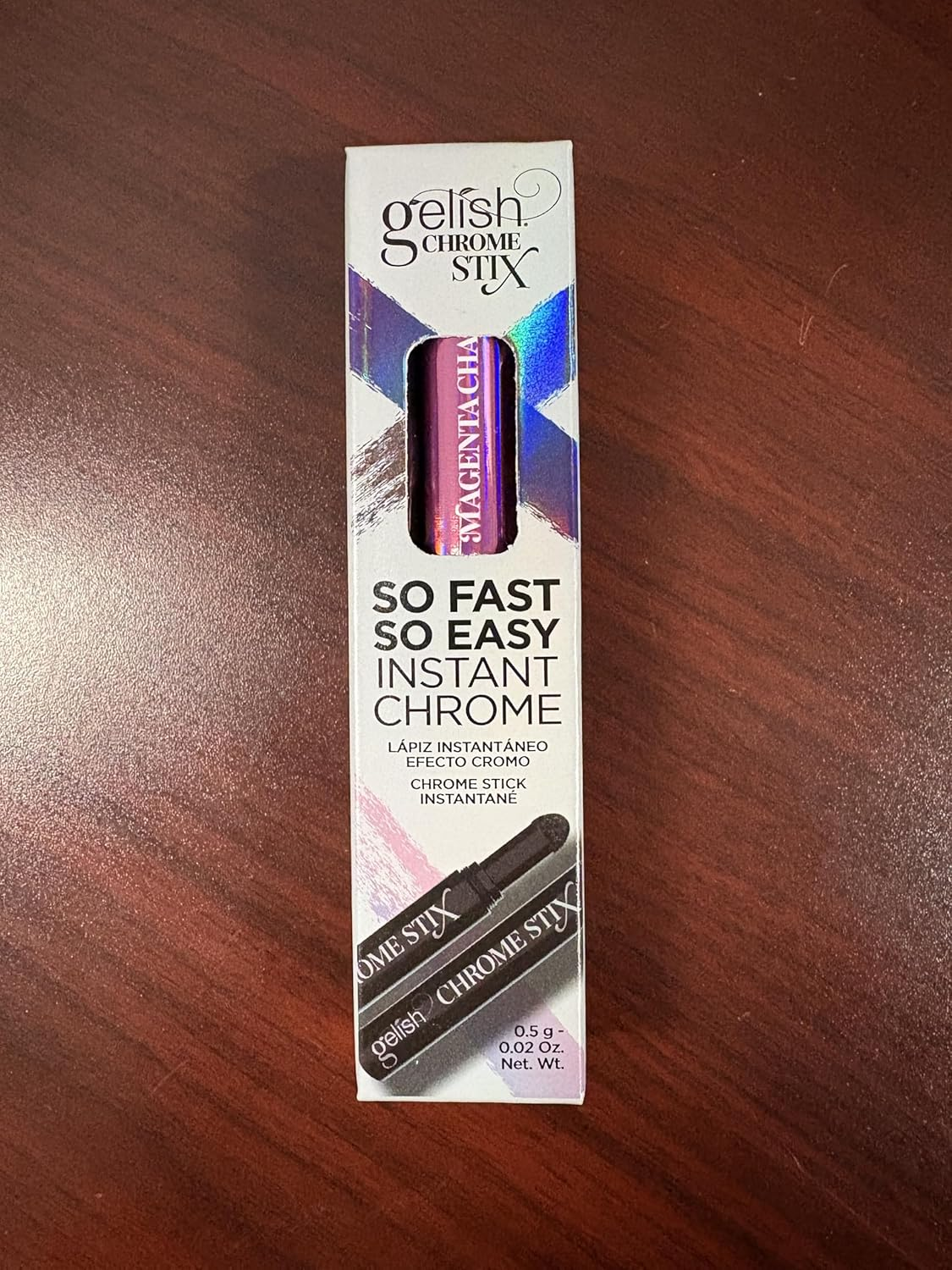 Gelish Chrome Stix Nail Art - Magenta Chameleon 5G - Multicolor image number 4