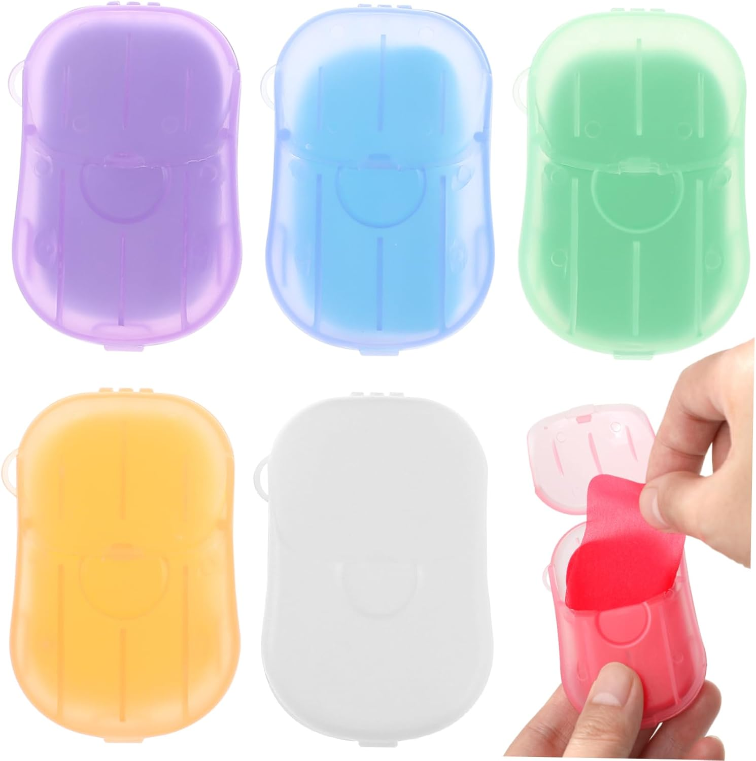 HANABASS 120Sheets Convenient Paper Soaps Portable Soap Paper Camping Travel Outdoor Accessory image number 5