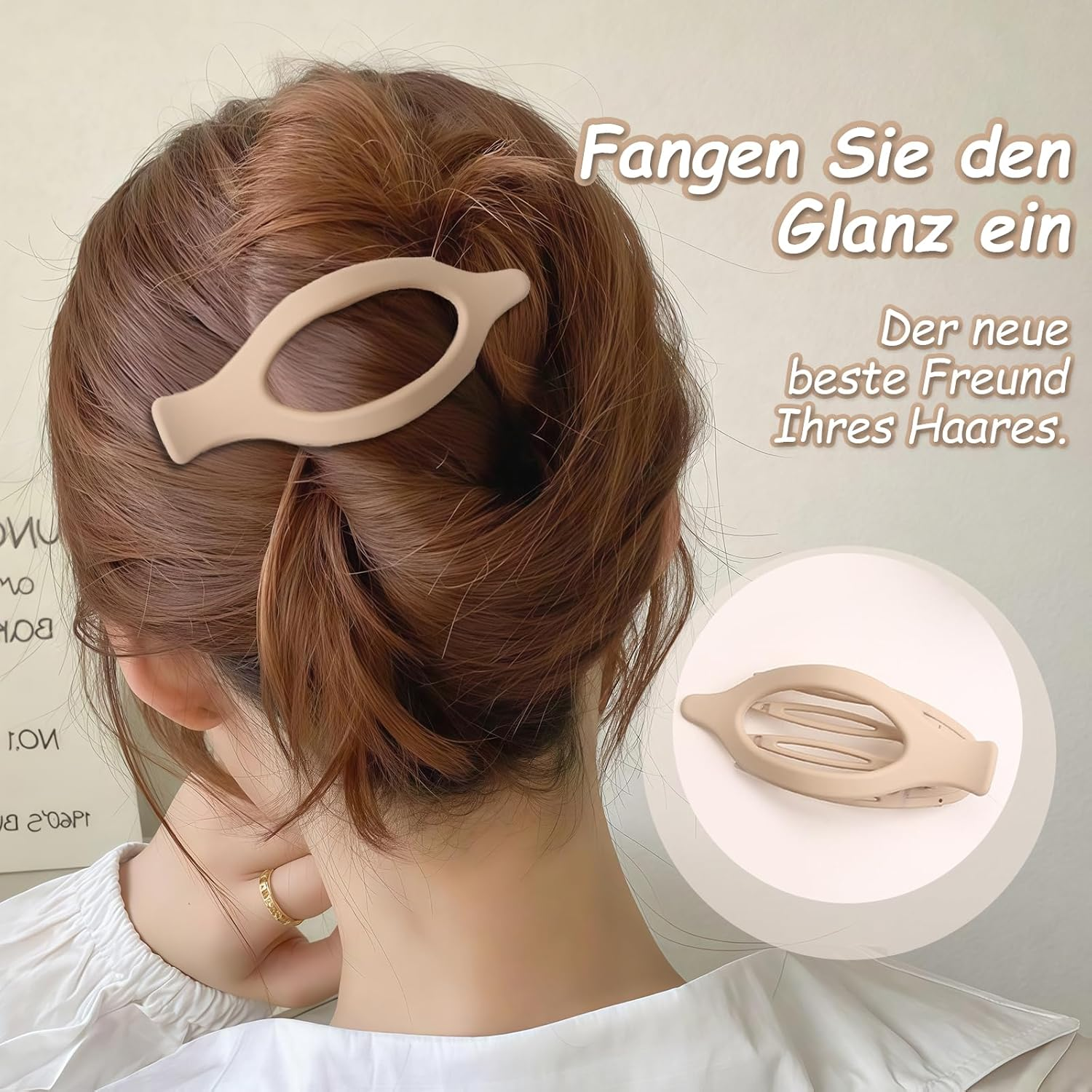 Pack of 8 Hair Clips, Women'S Hair Clip, Flat Hair Clips Set for Thin and Thick Hair, Plain Hair Clips, Large Duckbill Clips, Duckbill Clip, Ideal for Lying down and Driving image number 4