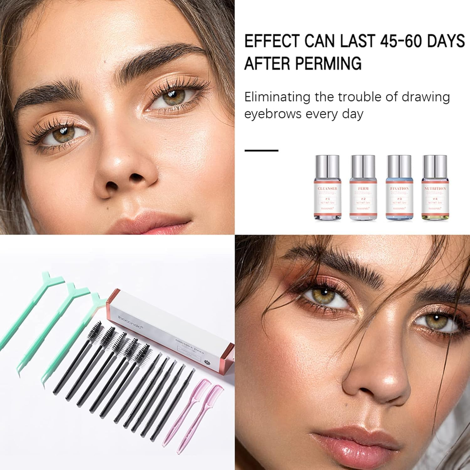 Eyebrow Lamination Kit, Instant Professional Brow Lift Kit at Home, DIY Eyebrow Perm for Fuller, Thicker Brows, Easy to Use and Long Lasting Results image number 4