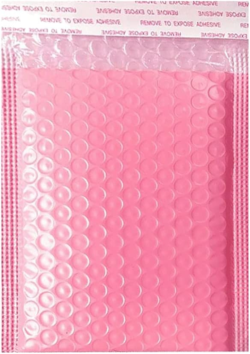 BIGTEDDY 25Pcs Bubble Mailers Padded Envelopes Lined Poly Mailer Self Seal,Pink 11X15Cm image number 5