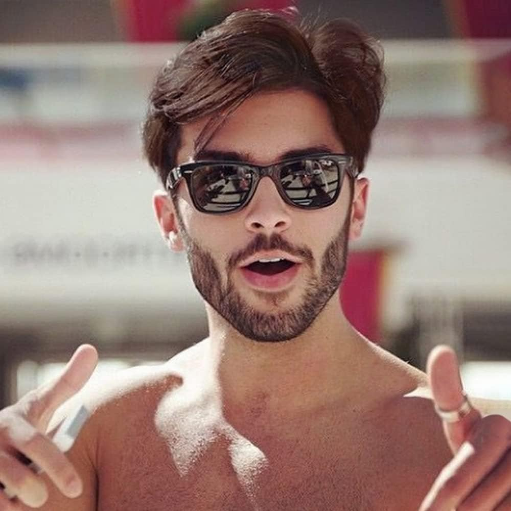 Creamily Mens Wigs Short Light Brown Wig Synthetic Heat Resistant Natural Halloween Cosplay Hair Wig for Male image number 2