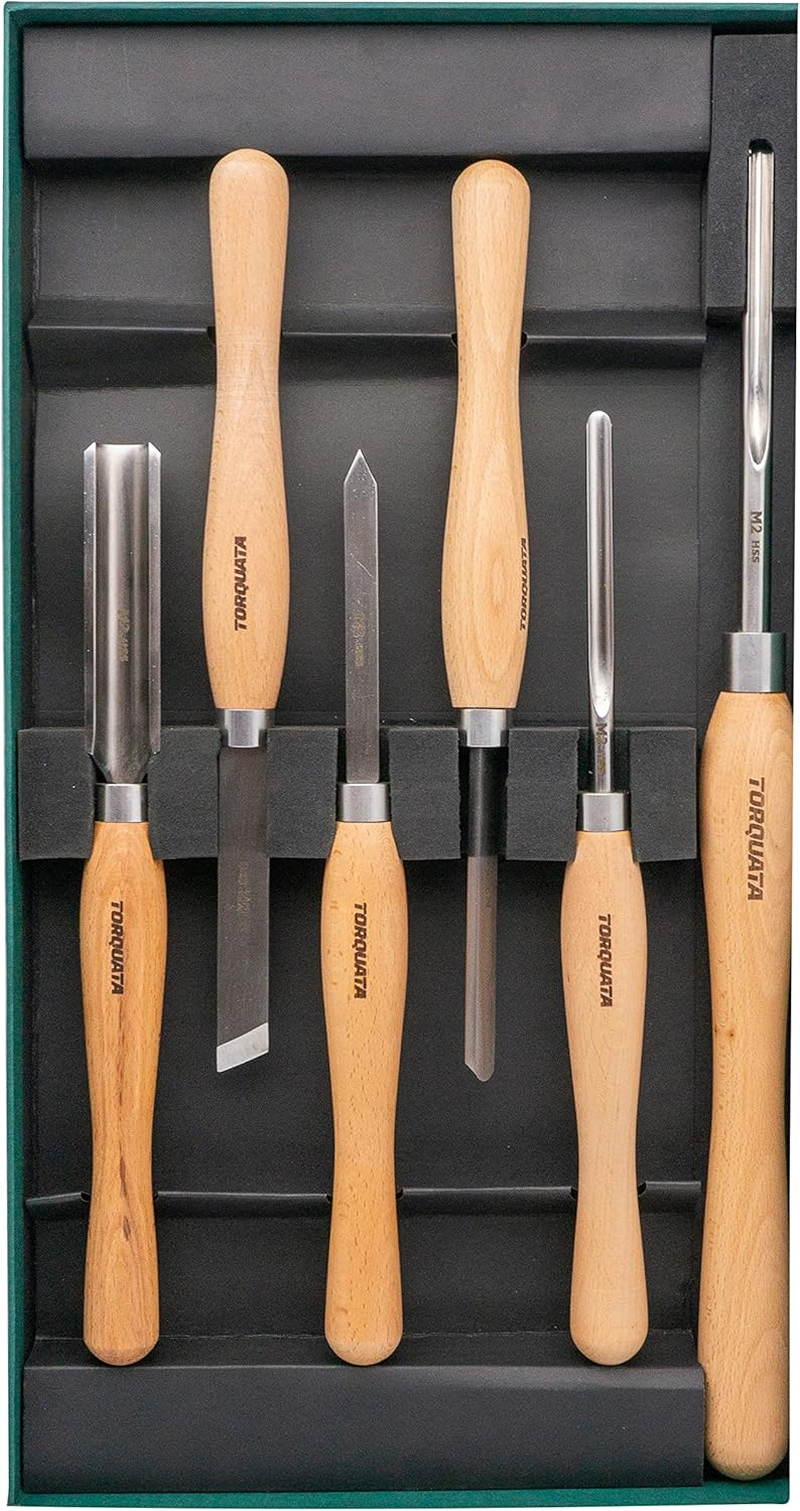 Torquata Wood Turning Tool Set M2 HSS Set of 6