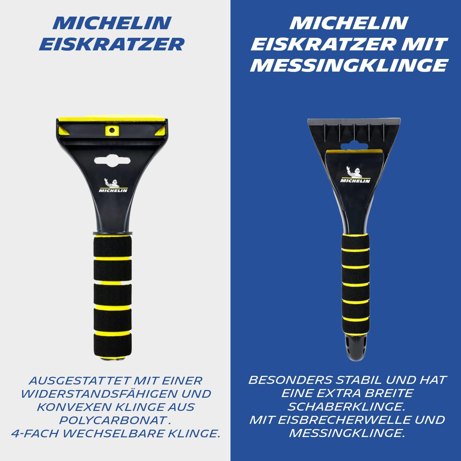 MICHELIN 81000 Ice Scraper for Car Ice Scraper with Non-Slip Soft Grip Scratches with Reversible Blade Durable and Stable Ice Remover for Windscreen image number 6