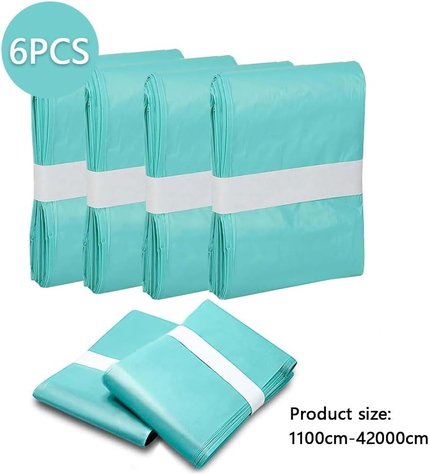 6-Pack Diaper Pail Liner Refills, Compatible with Slim Model Nappy Bin, Disposable Diaper Disposal Bags, Continuous Liner for Odor Control &ndash; Green image number 6