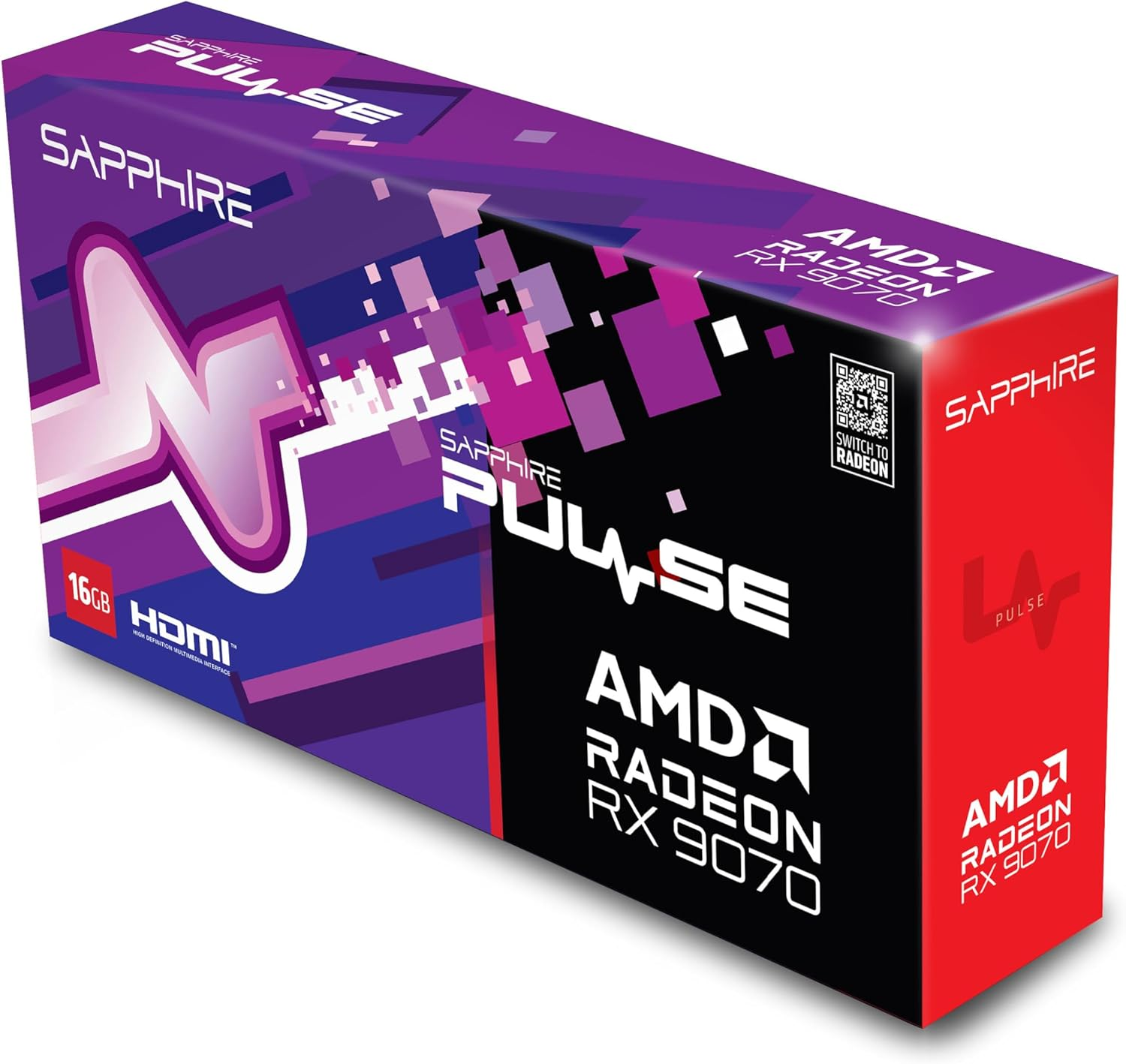 Sapphire Pulse AMD Radeon&trade; RX 9070 Gaming 16GB Dual Hdmi/Dual DP image number 2
