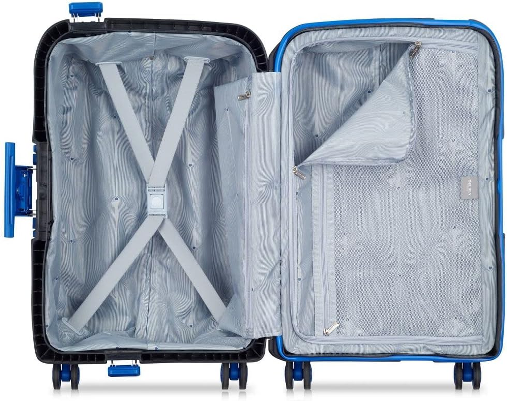 Delsey Paris Moncey 55Cm Carry on Hardsided Luggage Black/Blue image number 3