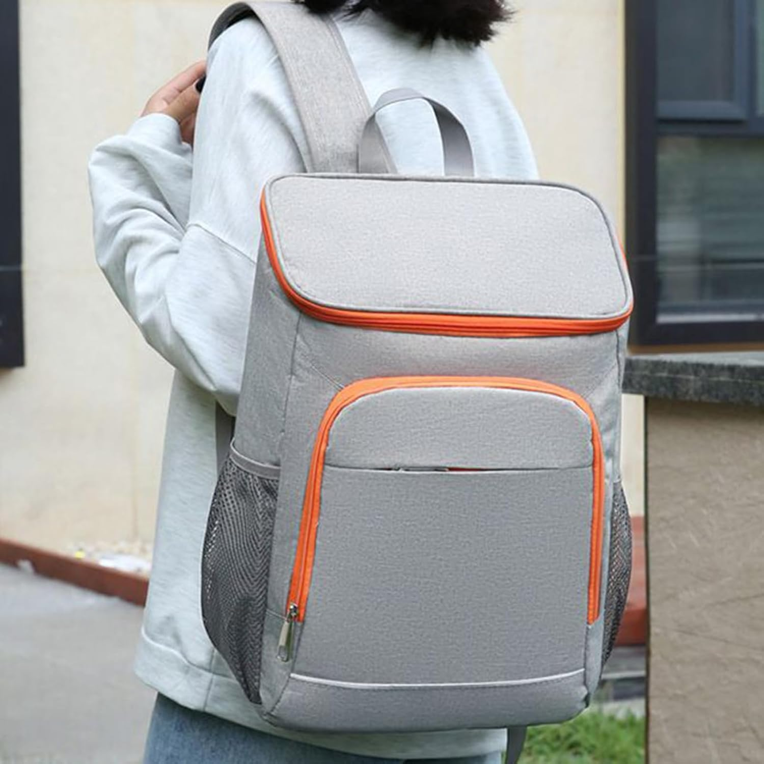 Lunch Box Backpack 50L | Insulated Meal Prep Backpack - Waterproof Box Leakproof Bag for Camping Beach Hiking Bbq Travel Picnic image number 3