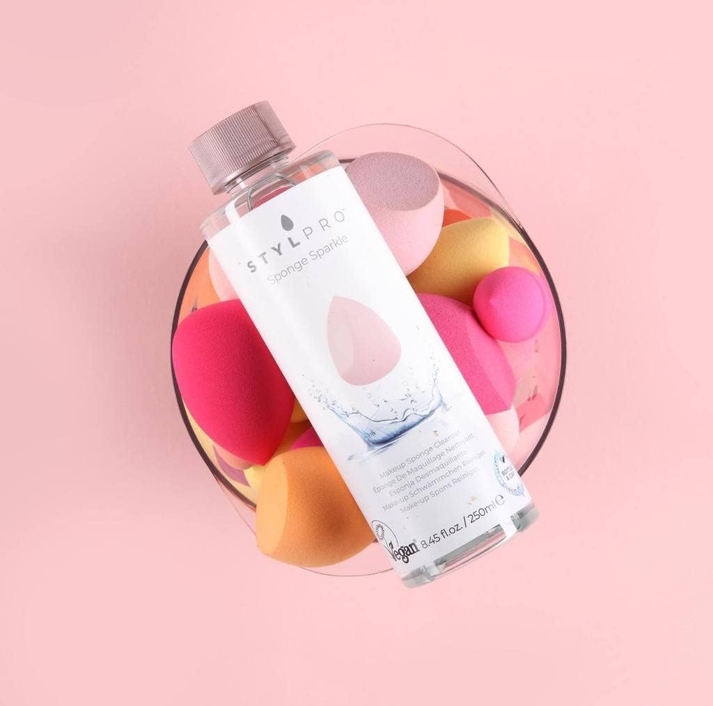 STYLPRO VEGAN SPONGE SPARKLE CLEANSER - 250ML image number 1