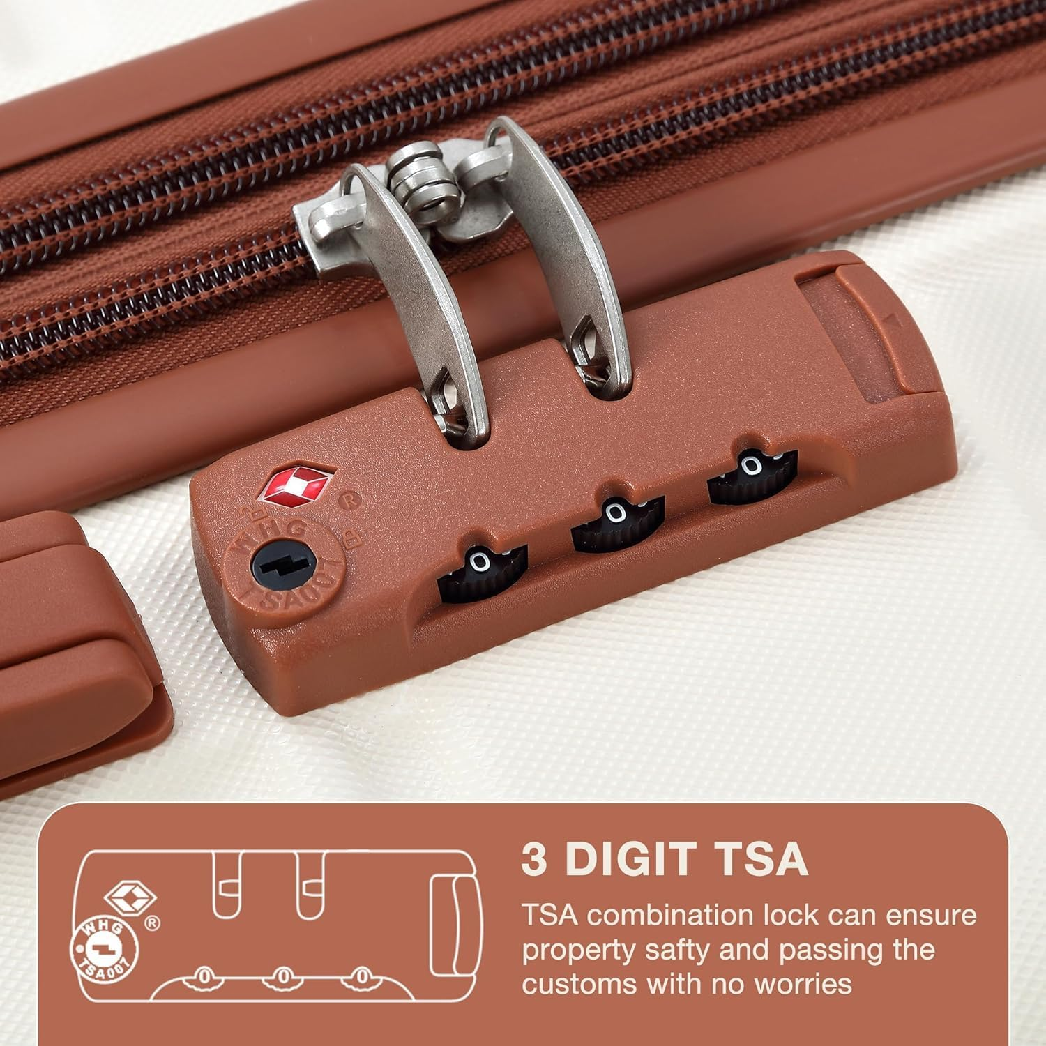 Boundliving 20''/24''/28'' 3 Piece Hardshell Luggage Set Expandable, Suitcase Set 3Pcs with TSA Locks, Lightweight Hardside Suitcase Set with Double Spinner Wheels, White