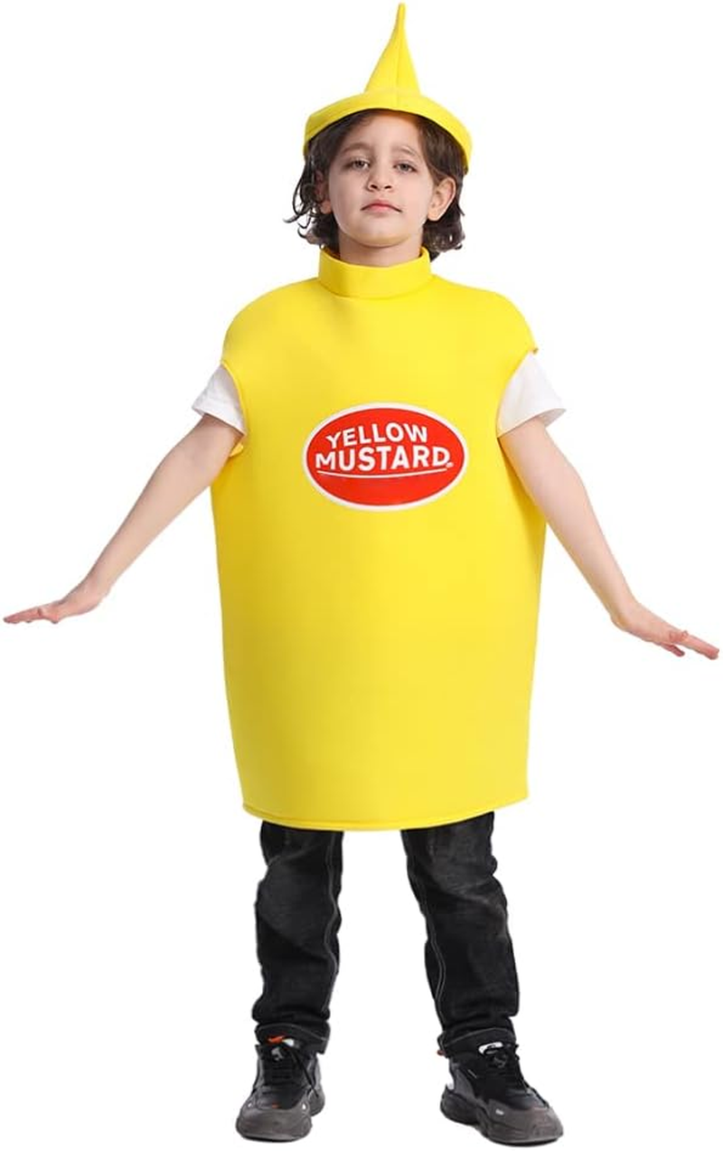 DSPLAY Kids Mustard Ketchup Costume Halloween Party image number 1