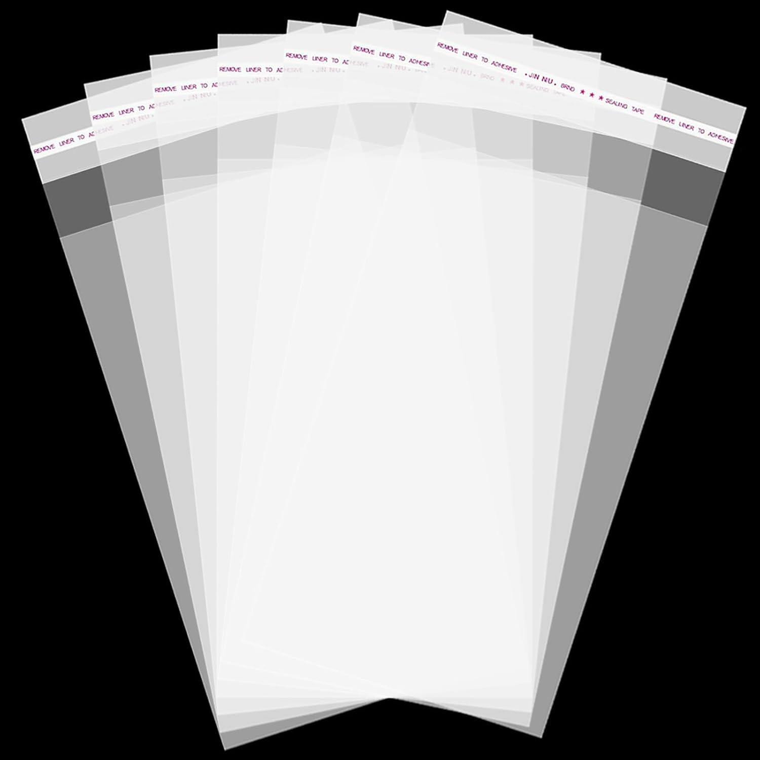 Aubeco 240Pcs Small Cellophane Bags 2X3, Clear Bags, Self Sealing Cookie Bags, Resealable Individual Treat Bags for Packaging Cookies, Candy, Gifts