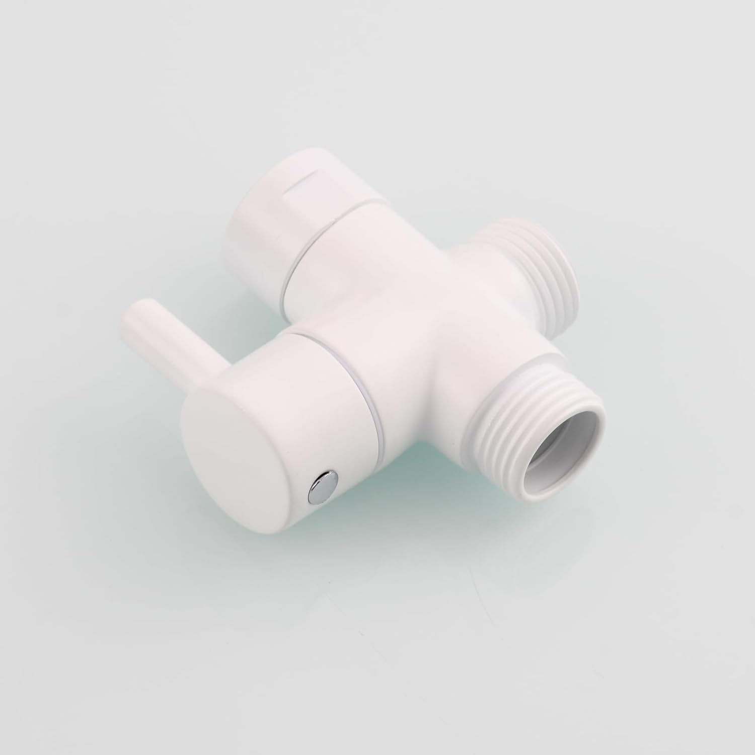 Tecmolog DSF007W Brass Diverter Valve Shower 3-Way Diverter Valve G1/2 Inch Shower System Replacement Part for Bathroom White - White image number 2