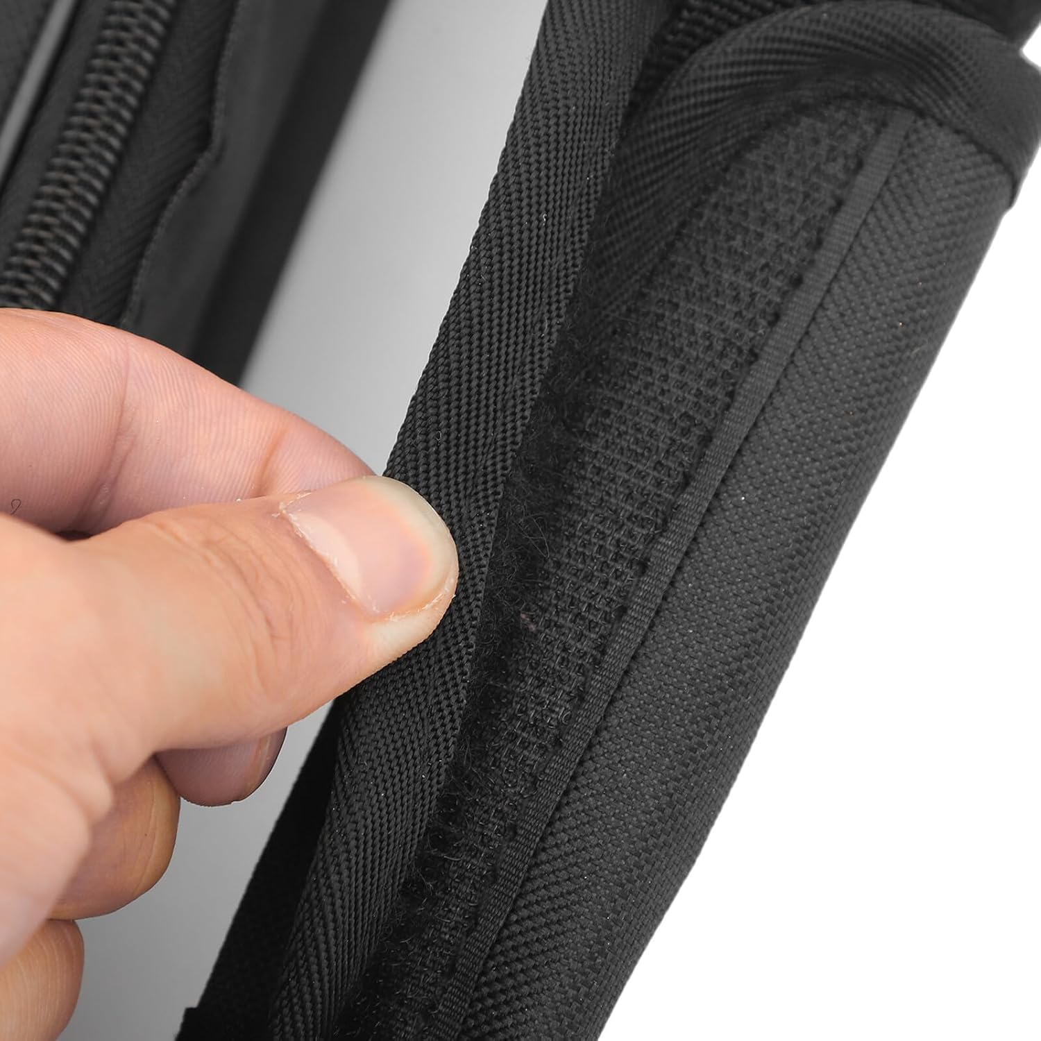 Iplusmile Large Capacity Canvas Recurve Case with Internal Strap System for Secure Storage Multifunctional Hunting Tote Bag Shoulder Pouch in Black Fade and Wear Resistant for Outdoor Use image number 5