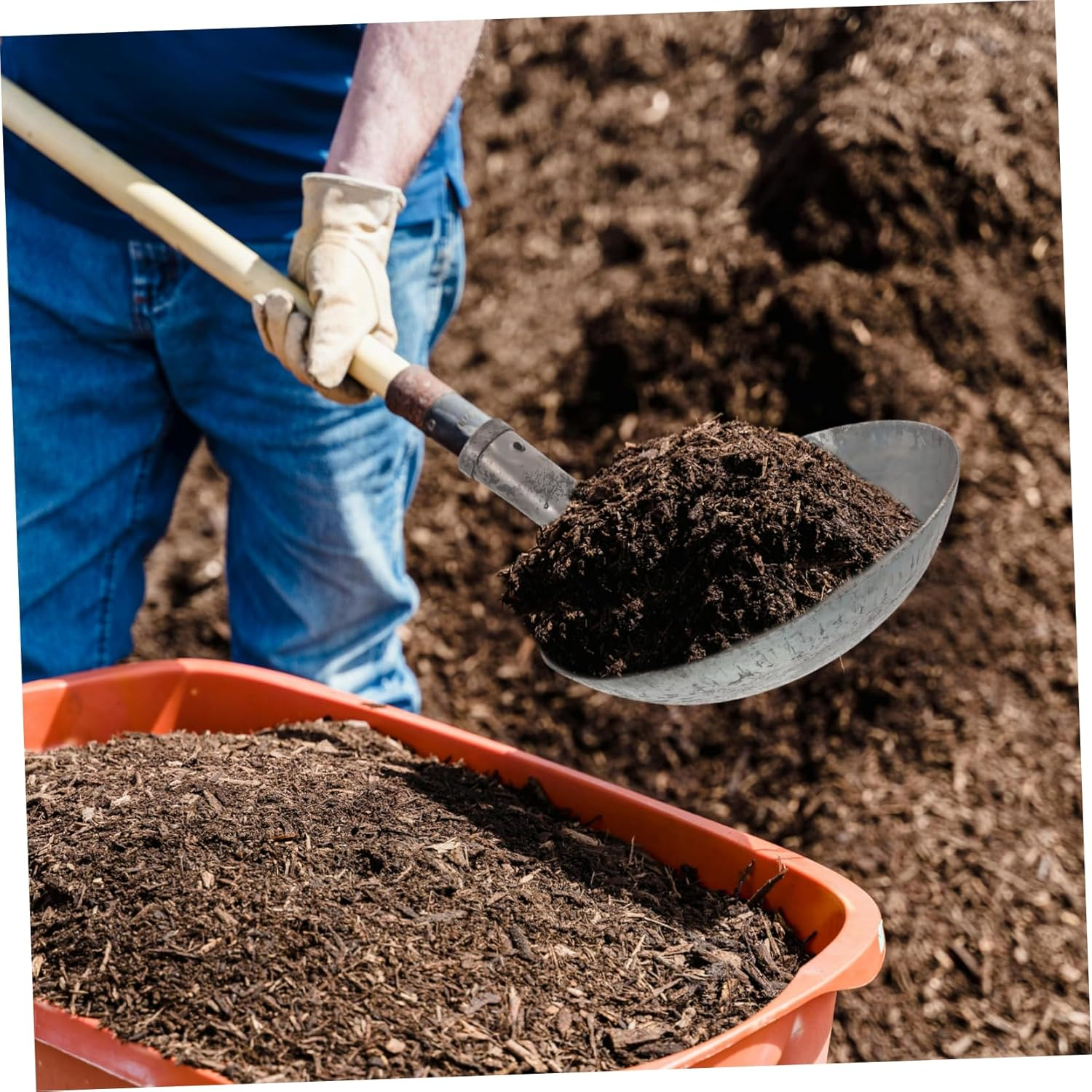 CAXUSD Drain Removal Tool Metal Sifting Ladle for Dung Litter Sewage System Cleaning image number 6