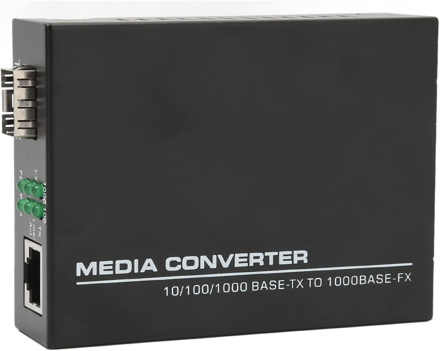 Dual LC Gigabit SFP to RJ45 10/100/1000Base TX to 1000Base FX Multimode Fiber Converter, 850Nm Wavelength Ethernet Media Converter with Heat Dissipation image number 4