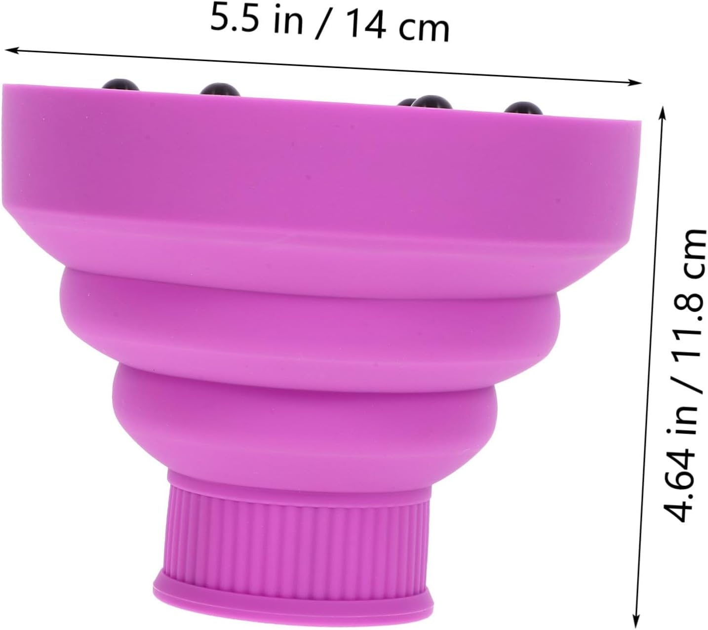 BELLIFFY Collapsible Hair Dryer Diffuser Attachment Portable Travel Hair Diffuser Lightweight and Quick Drying Salon Accessory image number 4