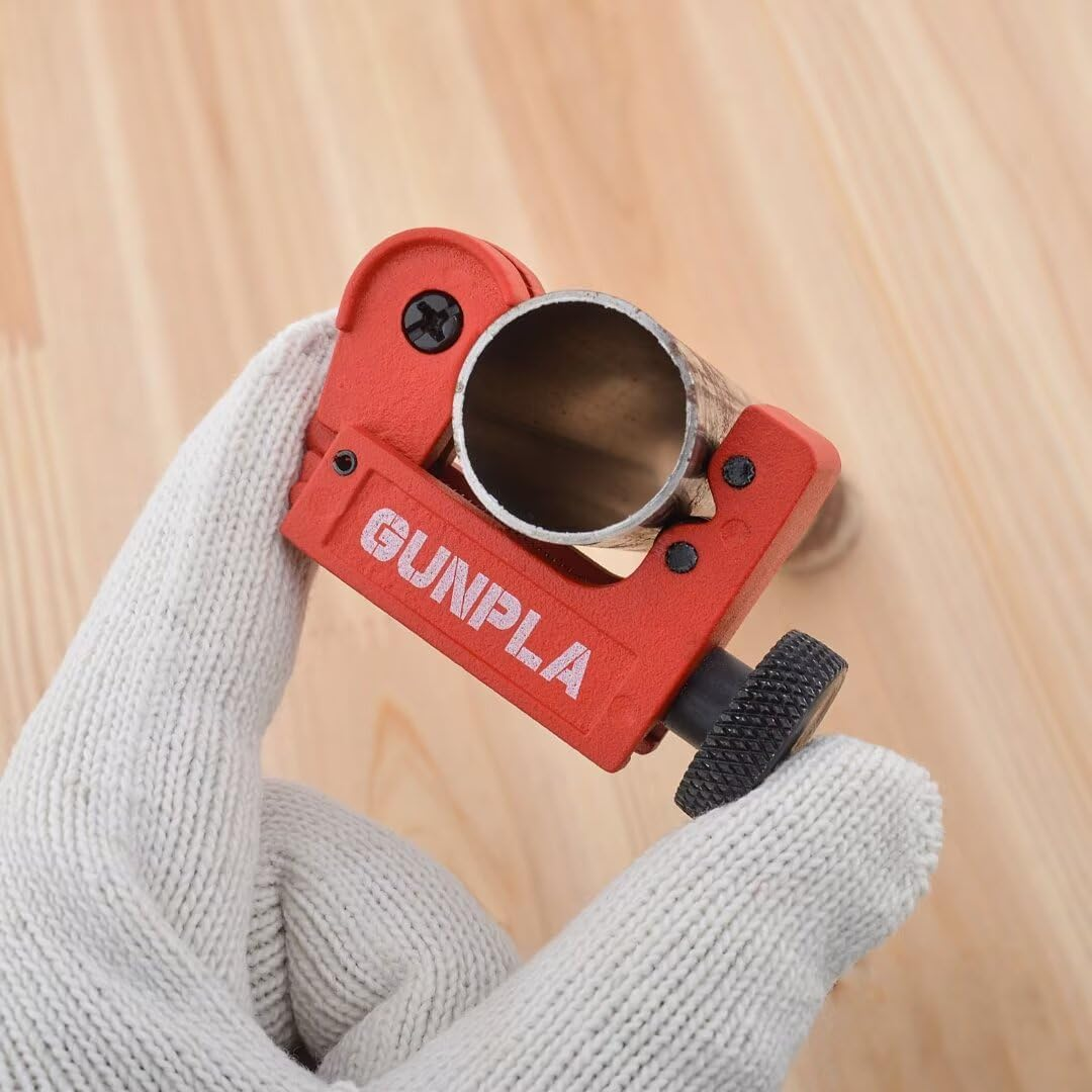 Gunpla Mini Pipe Cutter, 3-22 Mm, Heavy Duty Zinc Alloy Steel Adjustable Pipe Cutter Portable Lightweight Tool for Plumbers Cutting Stainless Steel Copper Aluminium Brass PVC Steel Pipes image number 6