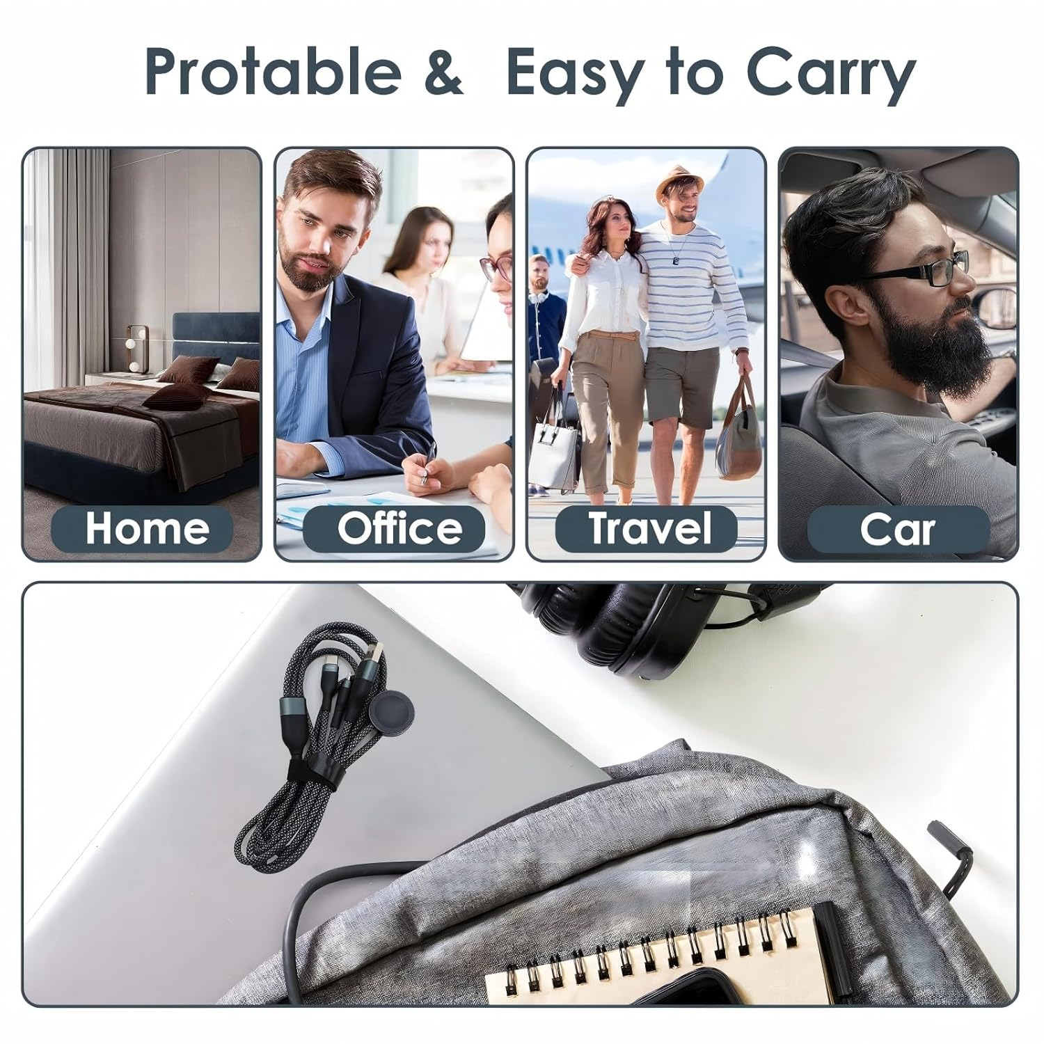 Upgraded 3 in 2 Charger Cable for Apple Watch for Iphone Watch Charger USB C Multi Fast Charging Cable Fit Compatible with Iwatch Ultra/Se/10/9/8/7/6/5/4/3/2/1 & Iphone 16/15/14/13/12/11 image number 4