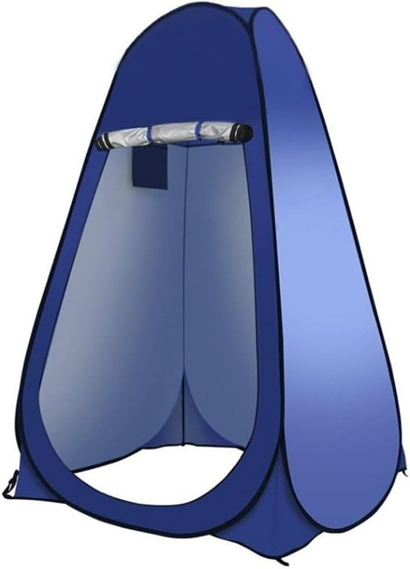 ZEEK PRIME - Camping Waterproof Pop-Up Tent with Two Windows &ndash; Portable Outdoor Privacy Shelter for Shower, Toilet & Changing | 170T Polyester, Lightweight Single & Double Sizes with Carry Bag &ndash; Blue