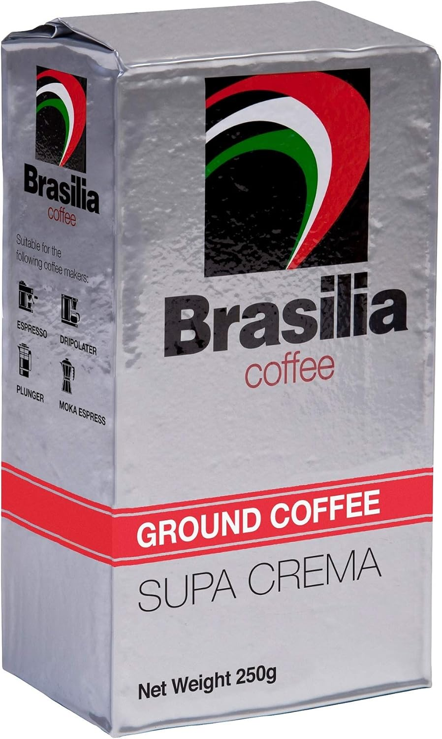 Brasilia Coffee Brasilia Ground Coffee 500G Supa Crema, 500 G image number 1