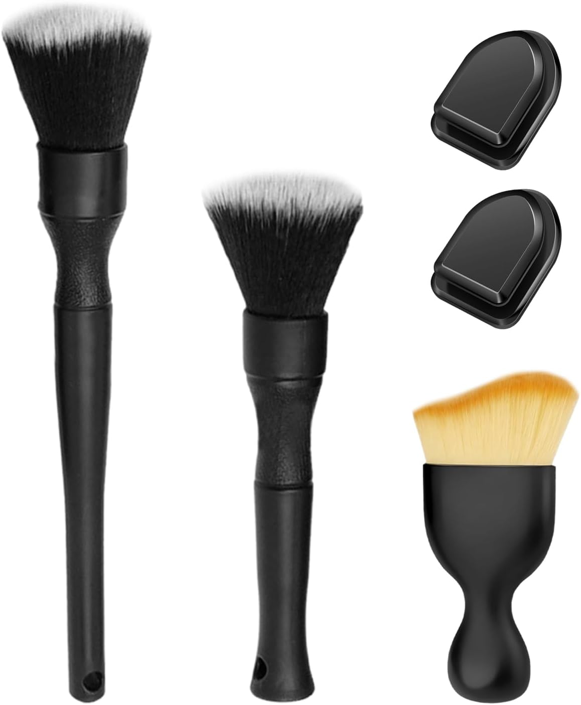 3 Pieces Car Brushes and 2 Parts Hooks, Car Cleaning Tools, Car Acid Brushes, Car Care Supplies. image number 4