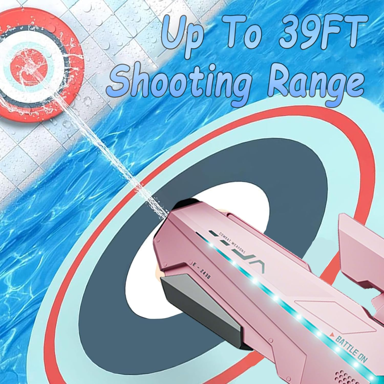 IGGDOQI Electric Water Guns for Adults Kids, 2025 Powerful Water Pistol with Automatic Suction Water, Waterproof Design, 10M-13M Long Range Squirt Gun, Summer Water Toys for Pool Party Beach Outdoor image number 4