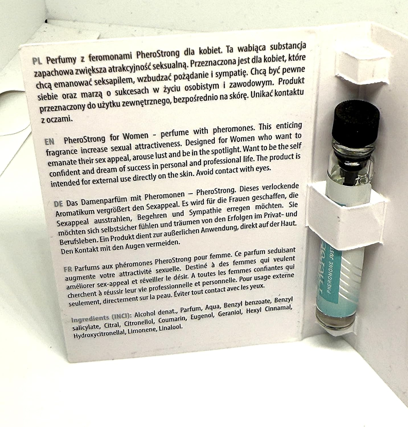 Pherostrong Pheromone JUST for Women, Erotic Perfume to Attract Men, Feromonas Para Mujer Atraer Hombe, 1 Ml image number 3