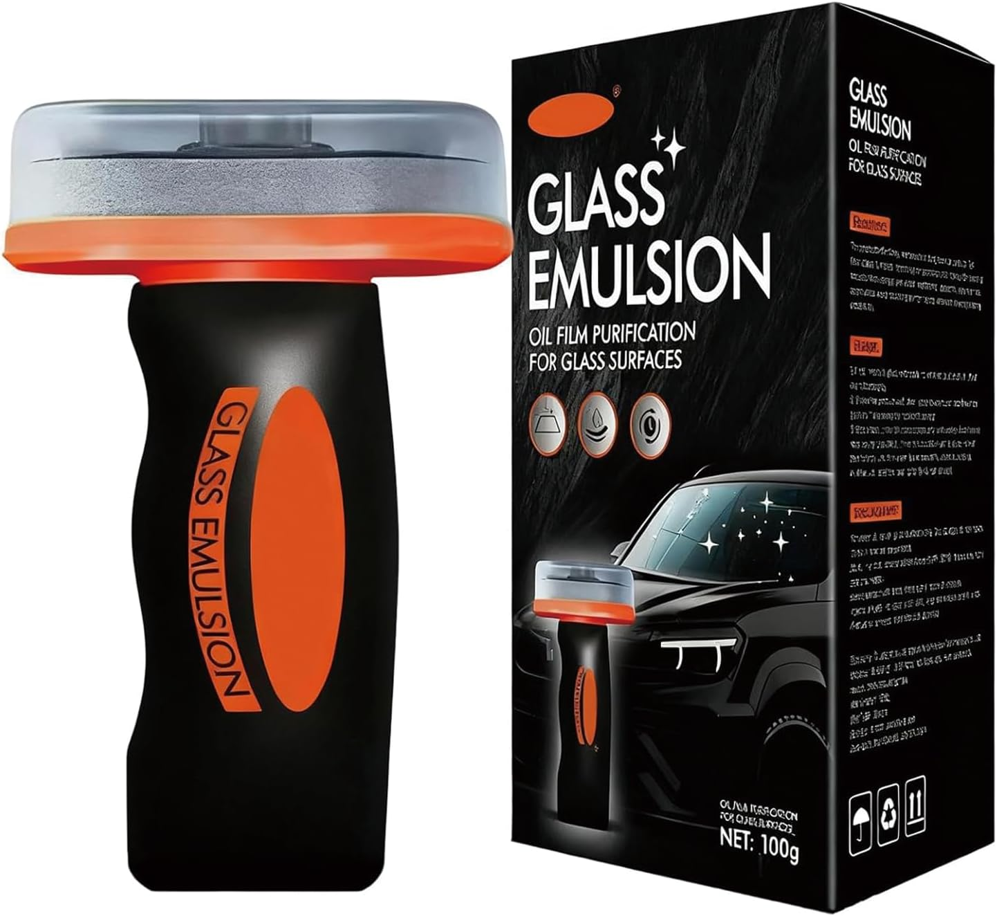 Car Glass Oil Film Cleaner Brush，Windshield & Mirror Tool, Removes Film & Smudges, Boosts Clarity for Safe Drive image number 4