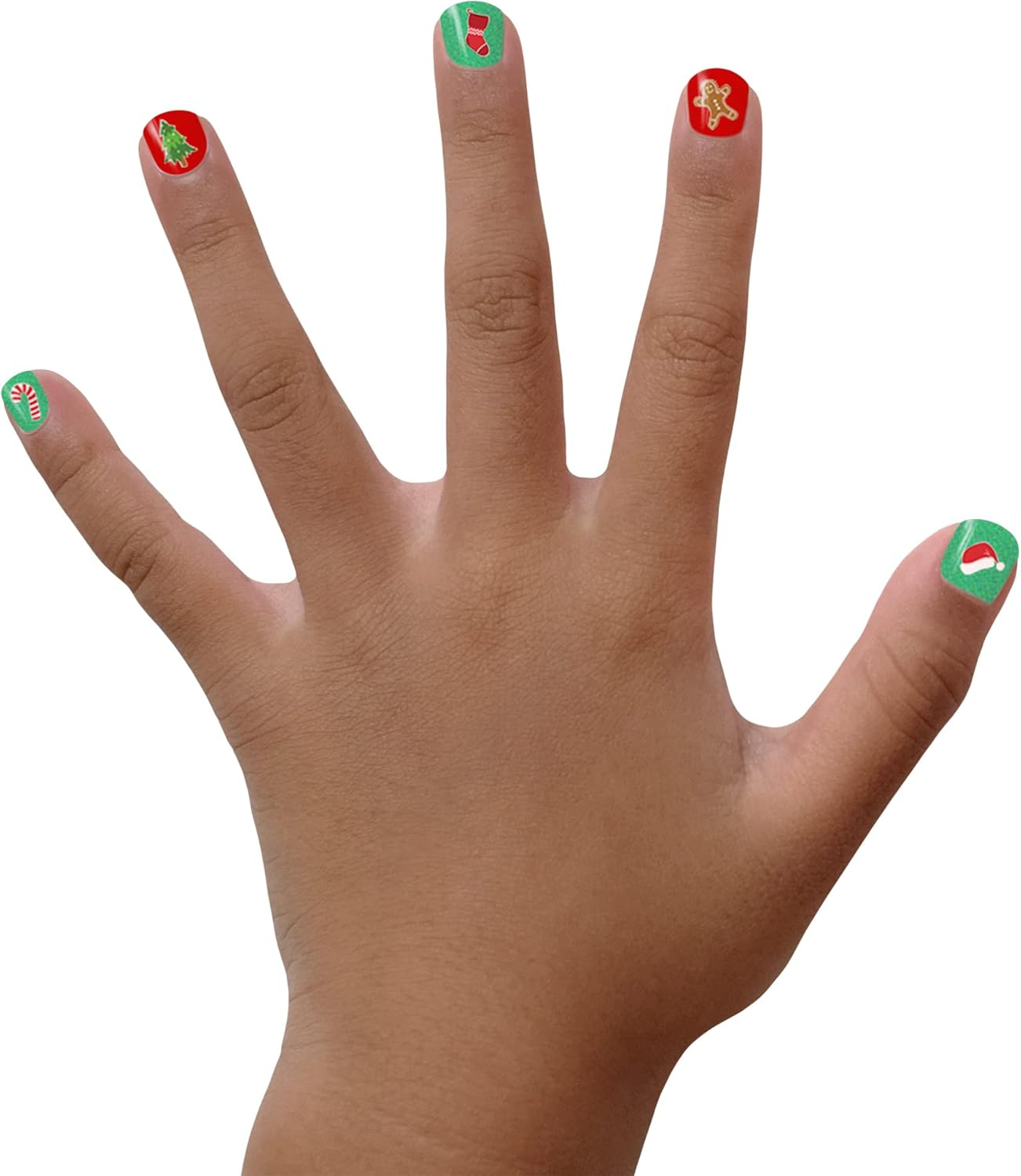Piggy Paint Christmas Cutie Stick and Stay Earrings Kid Friendly Nail Art Stickers image number 3