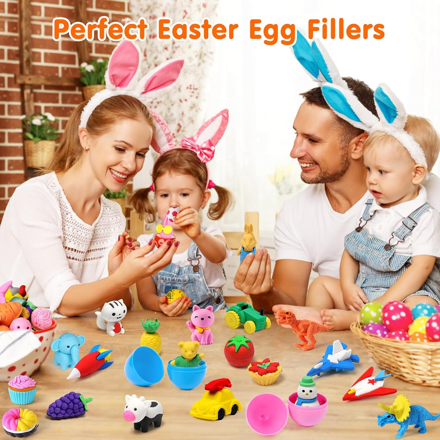 Palmatte 140PCS Mini Animal Erasers Bulk Kids Prizes Treasure Box Toys Classroom Rewards Teacher Must Haves Desk Pets Back to School Supplies Random Eraser Party Favors Kids Toys Gifts Pinata Stuffers image number 5