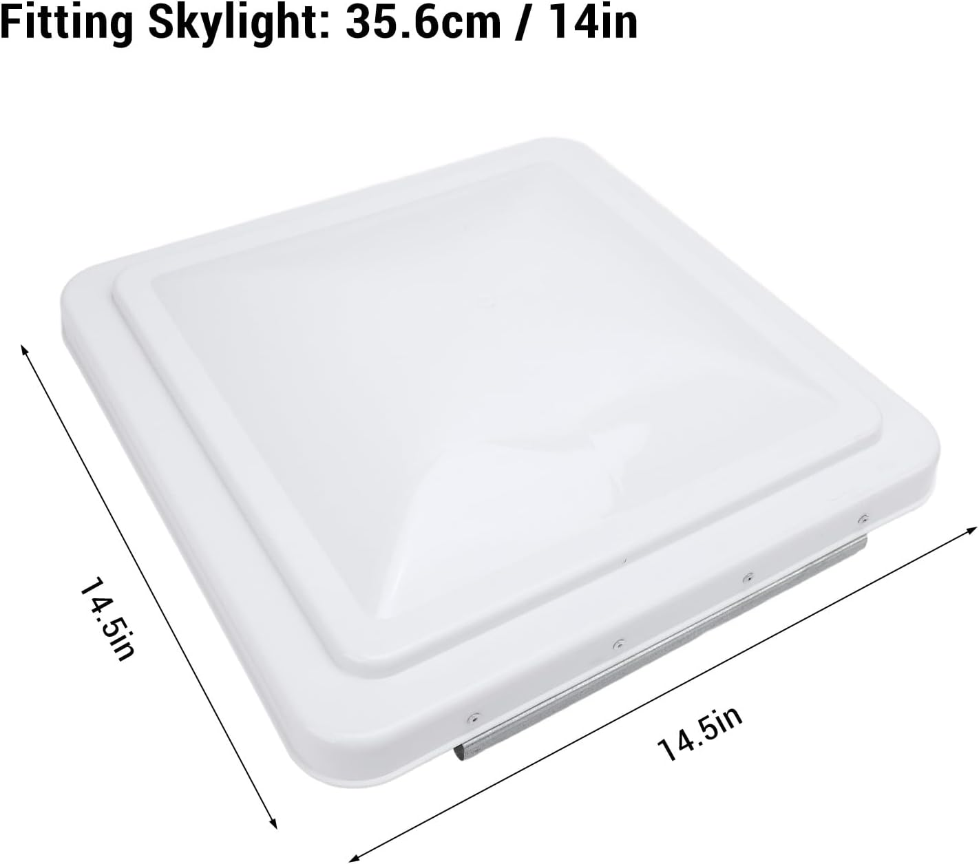 14 Inch RV Roof Vent Cover, Universal Replacement Vent Lid for Campers Trailer Motorhome, Compatible with Ventline Previous to 2008 and Elixir Vents Starting 1994 image number 2