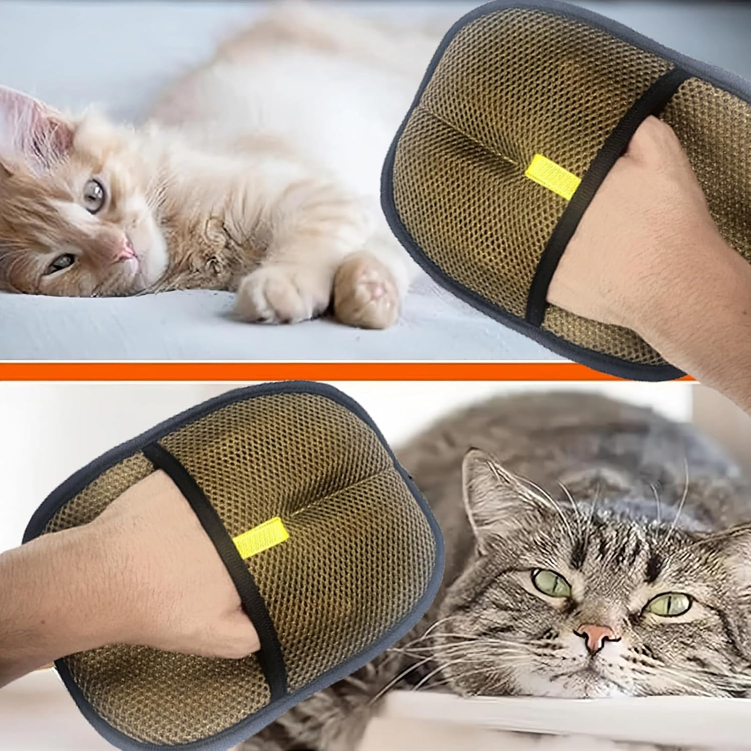 Demistus Double-Sided Anti-Static Pet Hair Removal Glove Brush, Suitable for Dogs, Cats, and Household Cleaning. image number 5