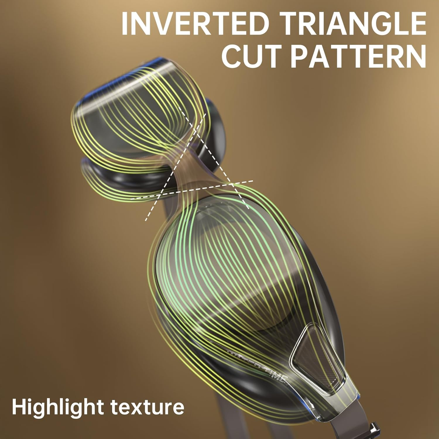 WATER TIME Swim Goggles, Adult for Men Pool Goggles for Women Professional anti Fog No Leaking UV Protection Swimming Goggles - Black White image number 6