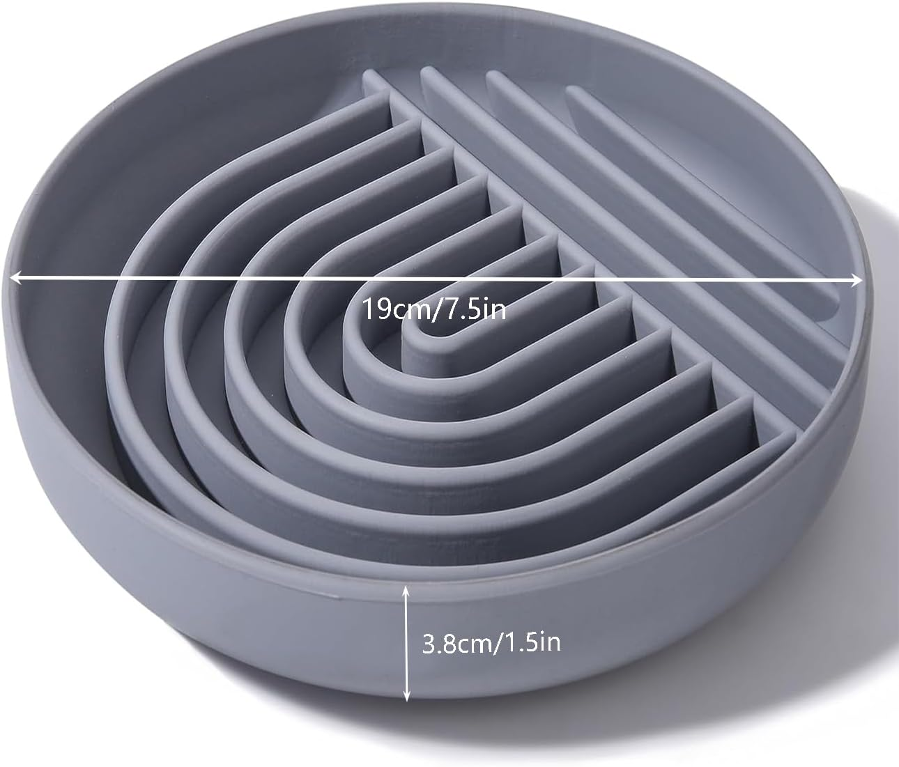 Taicols Slow Feeder Dog Bowls, Silicon Dog Bowl Slow Feeder, Non Slip Dog Slow Feeder Bowl, Cat Slow Feeder, Puzzle Silicone Dog Feeding Bowls with Suction Cups, Anti-Choking, Reduces Boredom, Anxiety