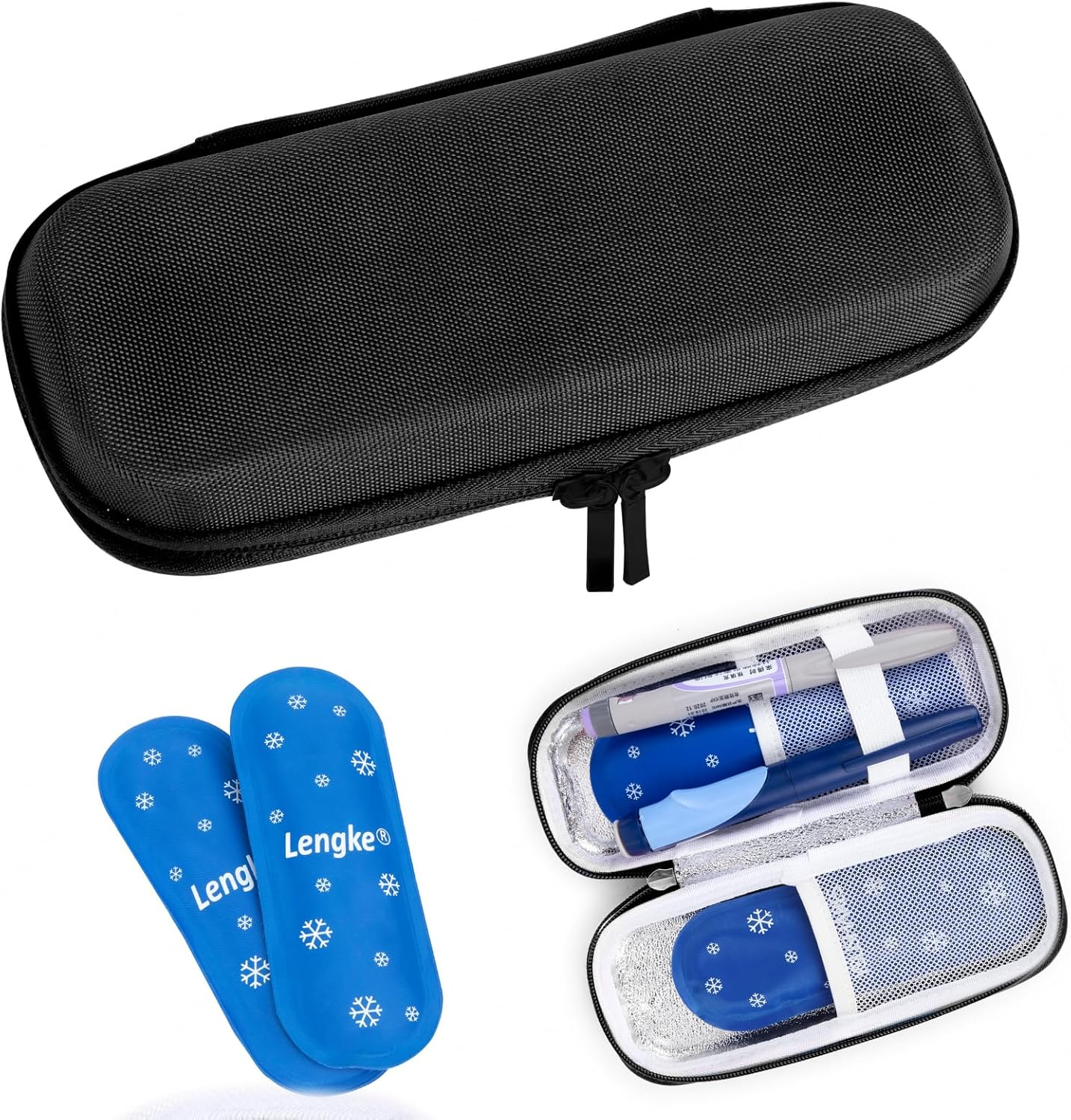 SUNMON TSA Approved Reusable Ice Packs for Medications (2-Pack) - Long-Lasting Gel Packs for Insulin Cooler Bags, Travel Case & Refrigerated Drugs