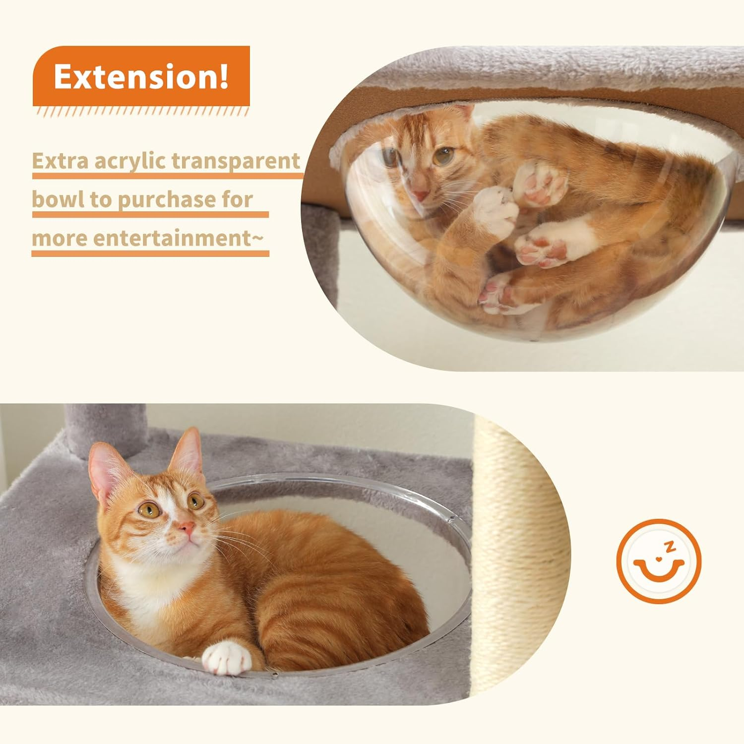 PAWZ Road Cat Tree for Large Cats, 170Cm Cat Tower for Indoor Kitten,Multi-Level Cat Furniture with Large Condo,Spacious Top Perch(53X43Cm), Cozy Hammock(Dia=35Cm), Cats Scratching Post. Grey