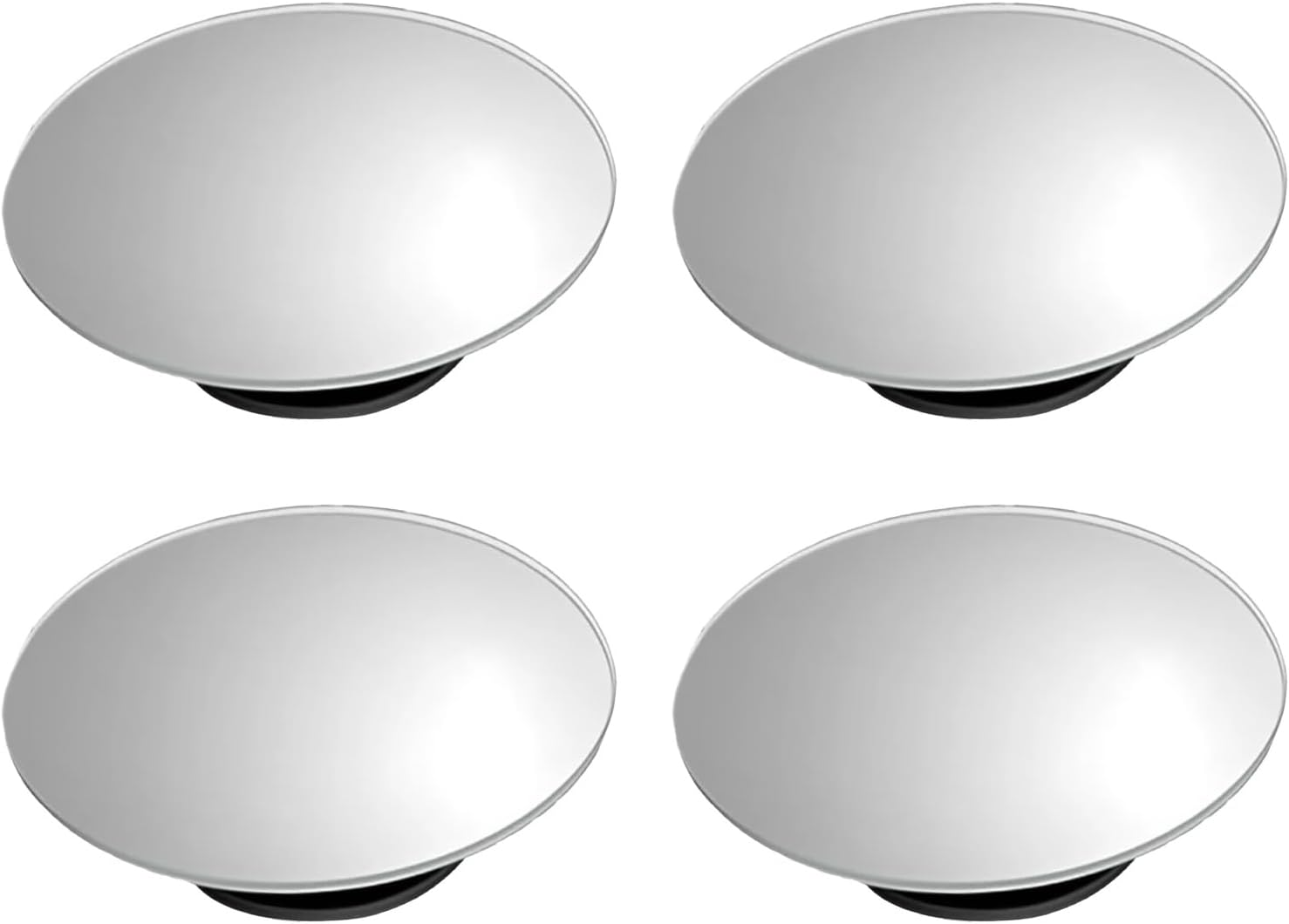 4 Pcs Blind Spot Mirrors for Cars - 2" round Hd Frameless Convex & 360&deg; Rotatable Auxiliary & Adjustabe Small Rearview Mirrors for All Car Types, Automotive Accessories, Rear View Mirror image number 2