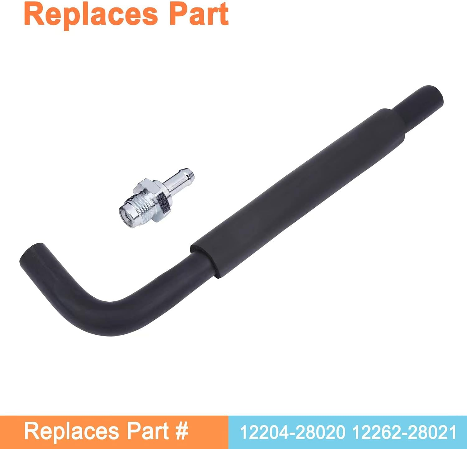 Engine PCV Valve and Hose Kit(2.4L 4Cyl).Fit for Camry Corolla Highlander Solara Matrix RAV4 TC XB Hs250H.Replaces Part # 12204-28020 12262-28021. image number 4