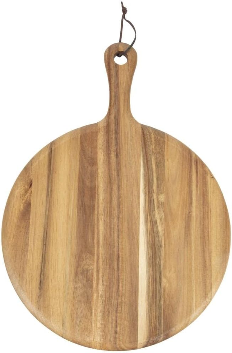 Olympia Acacia Wood round Pizza Paddle Board 33 Cm Size image number 1