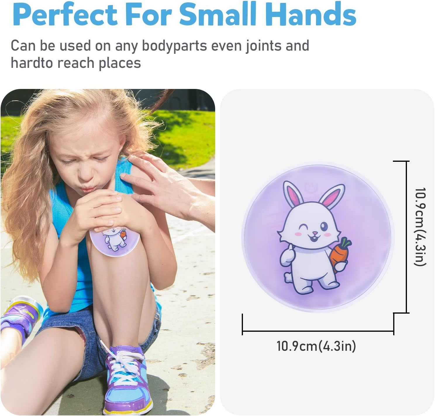 U-TOO Kids Ice Pack 3 Packs of Cute Animal Kids Ice Pack, Reused Hot and Cold Gel Bags, Kids Ice Pack Relieve Pain, Fever, Arm, Exercise Damage, Wisdom Tooth Pain image number 1