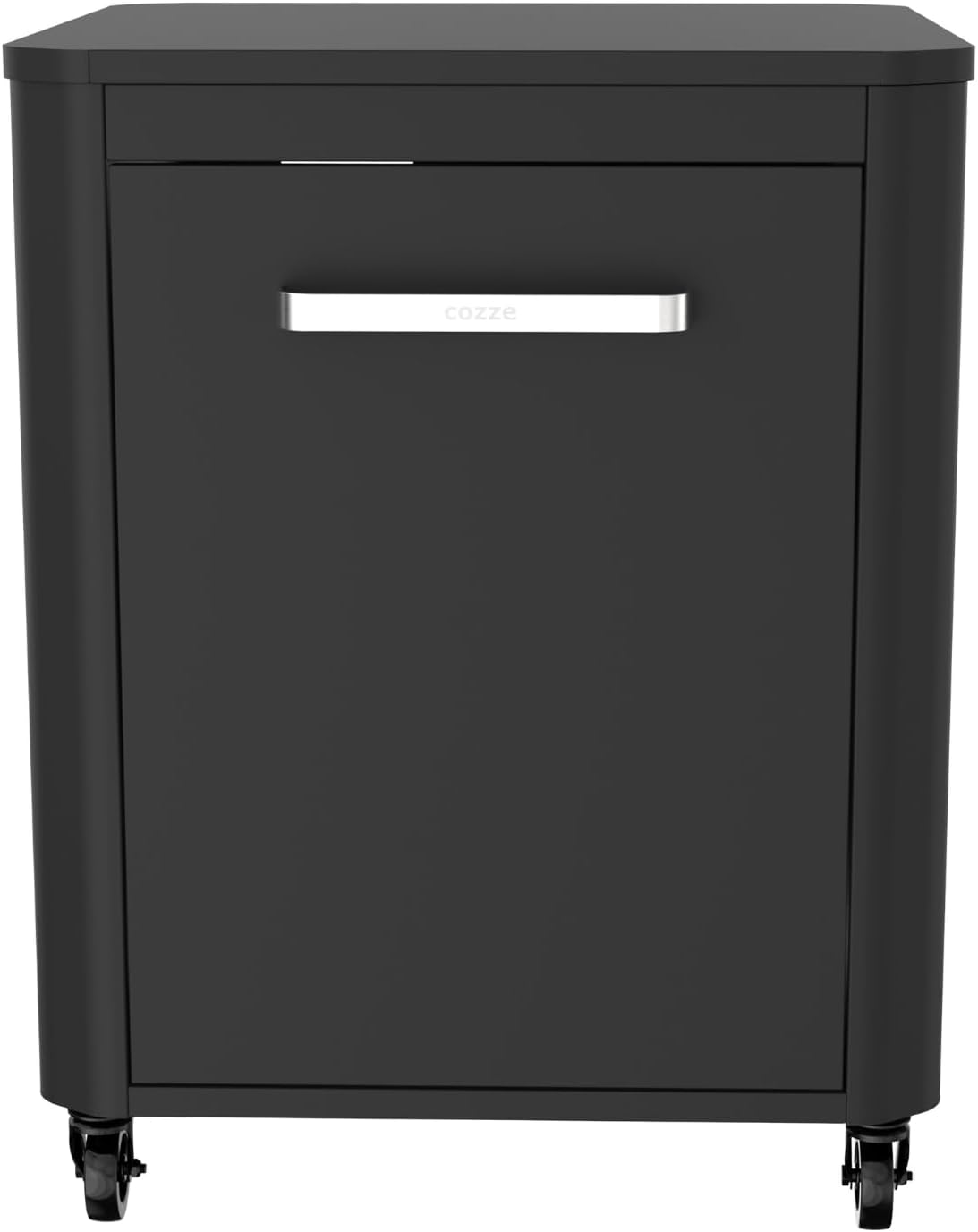 COZZE Kitchen Cart &ndash; Rolling Kitchen Island with Storage, Foldable Side Tables, Gas Bottle Holder &ndash; Rolling Storage Cart & Kitchen Island on Wheels