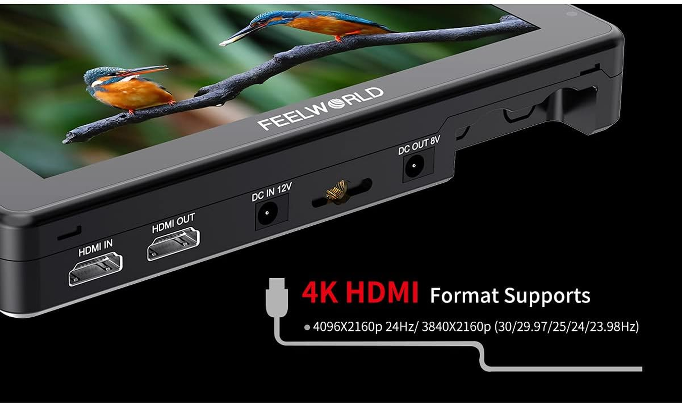 FEELWORLD LUT7 Pro 7 Inch Camera Field Monitor 2200Nit Touch Screen 1920 * 1200 4K HDMI IPS Panel 3D LUT image number 1