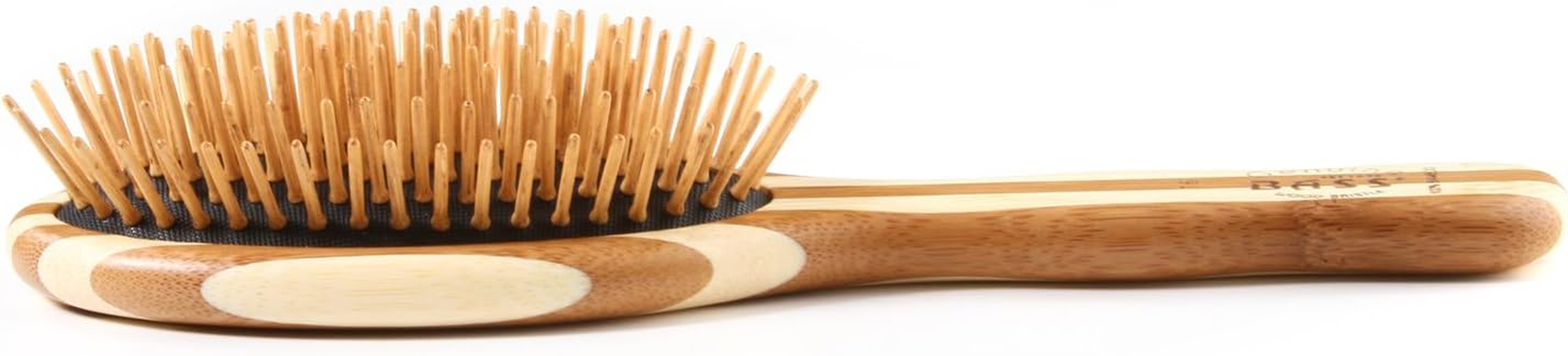 BASS BRUSHES Bamboo Wood Hair Brush Large Oval