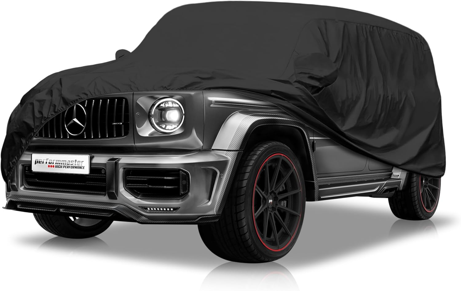 55Tech Full Indoor Car Cover Custom Made for Mercedes W463 W464 G Class Wagon G550 G63 G500 G350 AMG Dustproof Ultra Soft Elastic Fabric 1986-2024 G Truck Garage Showroom Storage Use (Indoor) image number 5