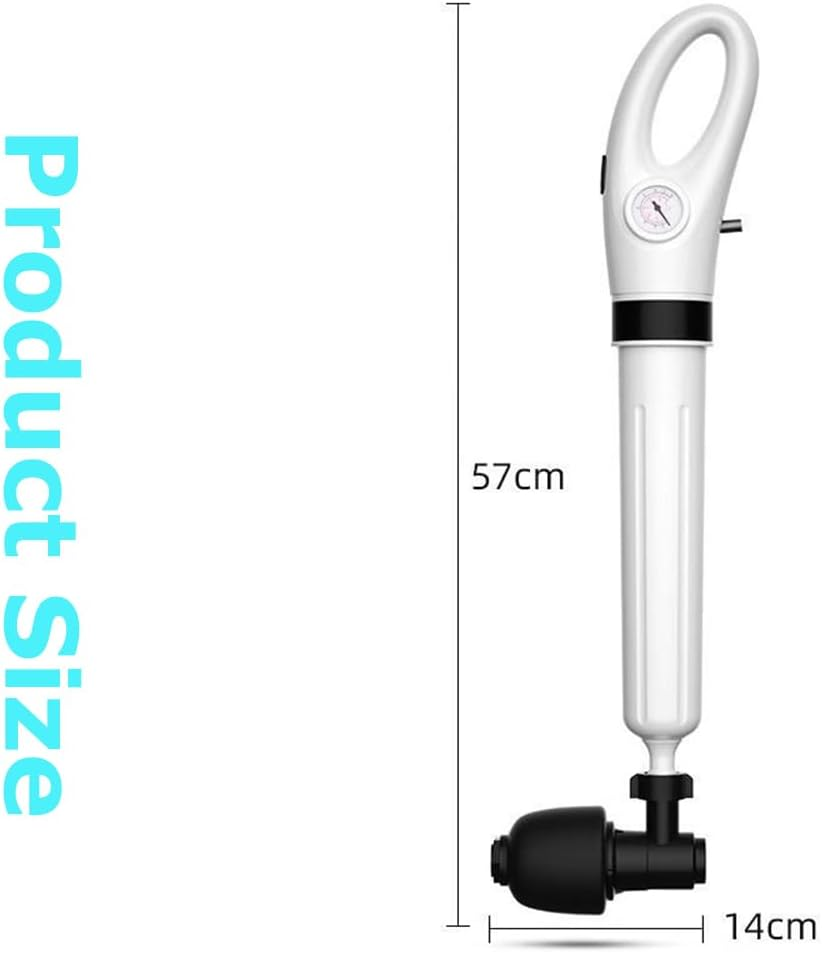 Toilet Plunger Unblocker, with Toilet Unclogging Head,Sink Drain Plug and Pump; Powerful Electric Dredge Equipment, High Pressure Drain Unclogging Tool, Multi-Purpose Air Pump Plunger image number 3