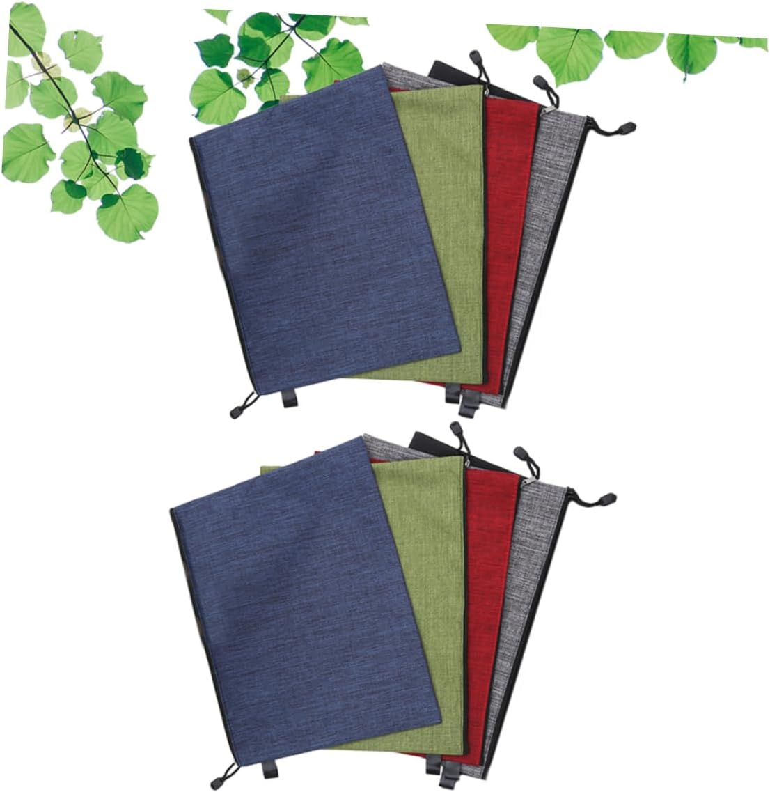 BCOATH 8Pcs Oxford Zipper File Bags Portable Document Wallets File Pockets Organizer for School Office Travel Random Color image number 2